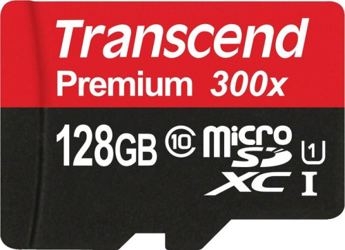 Карта памяти Transcend microSDXC UHS-I 300x Premium (Class 10) 128GB (TS128GUSDU1) фото 4