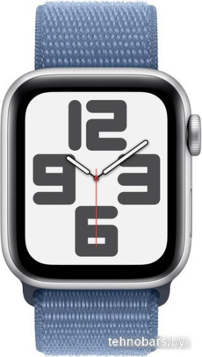 Умные часы Apple Watch SE 2 40 мм (алюминиевый корпус, серебристый/синий шторм, нейлоновый ремешок) фото 4