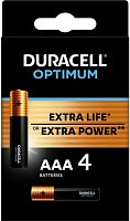 Батарейка DURACELL Optimum LR03/MX2400 4BP 4шт