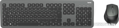 Клавиатура + мышь Hama KMW-700 Set (черный/серый) фото 3