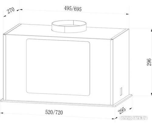 Кухонная вытяжка LEX GS Bloc G 600 (белый) фото 4