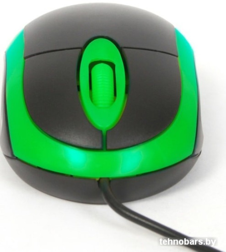 Мышь Omega OM-06 (черный/зеленый) фото 4