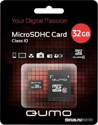 Карта памяти QUMO microSDHC QM32GMICSDHC10U3 32GB (с адаптером) фото 3