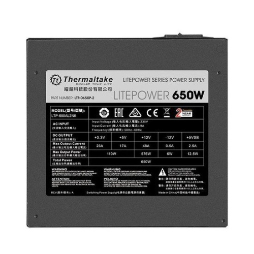 Блок питания Thermaltake Litepower 650W [LTP-0650P-2] фото 6