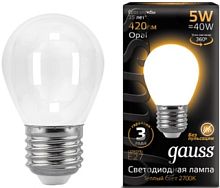 Светодиодная лампа Gauss Filament Globe E27 5 Вт 2700 К 105202105