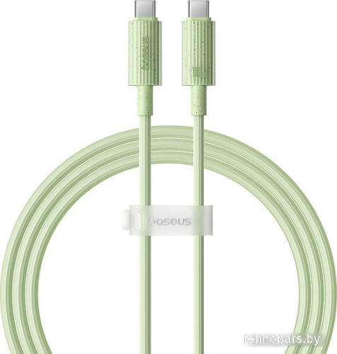 Кабель Baseus Habitat Series Fast Charging Cable 100W USB Type-C - USB Type-C (1 м, зеленый) фото 3