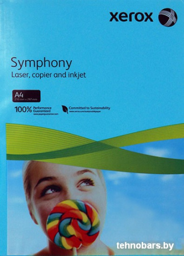 Офисная бумага Xerox Symphony Aqua Blue A4, 500л (80 г/м2) [003R94120] фото 3