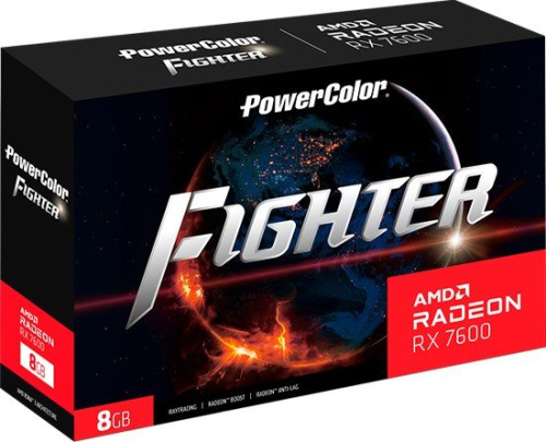 Видеокарта PowerColor Fighter Radeon RX 7600 8GB GDDR6 RX 7600 8G-F фото 5