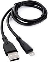 Кабель Cablexpert USB Type-A - Lightning CCB-USB-AMAPO1-1MB (1 м, черный)