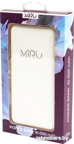 Портативное зарядное устройство Miru 3001 (белый) фото 4