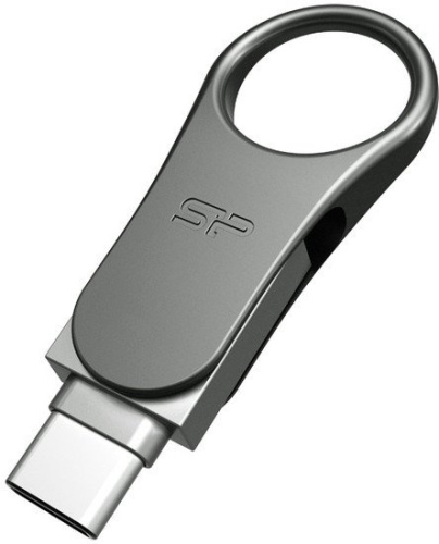 USB Flash Silicon-Power Mobile 80 Gray 64GB (SP064GBUC3C80V1S) фото 5