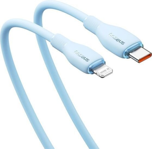 Кабель Baseus Pudding Series USB Type-C - Lightning (1.2 м, голубой) фото 5