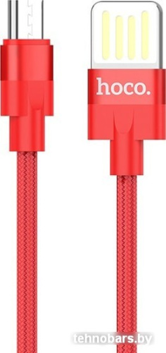 Кабель Hoco U55 Outstanding USB Type-A - MicroUSB (1.2 м, красный) фото 3