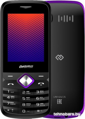 Мобильный телефон Digma Linx A242 2G (пурпурный) фото 3