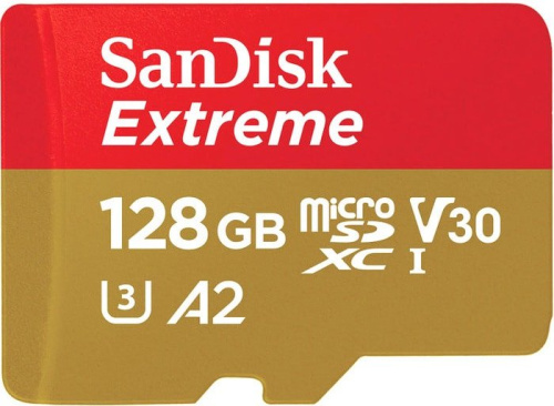 Карта памяти SanDisk Extreme SDSQXA1-128G-GN6AA 128GB (с адаптером) фото 5