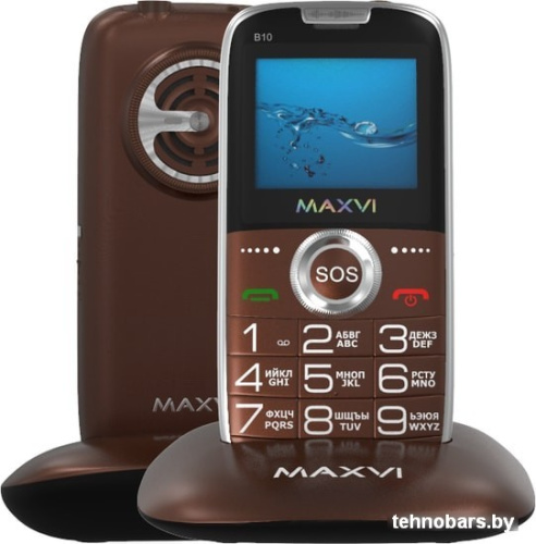 Мобильный телефон Maxvi B10 (коричневый) фото 3