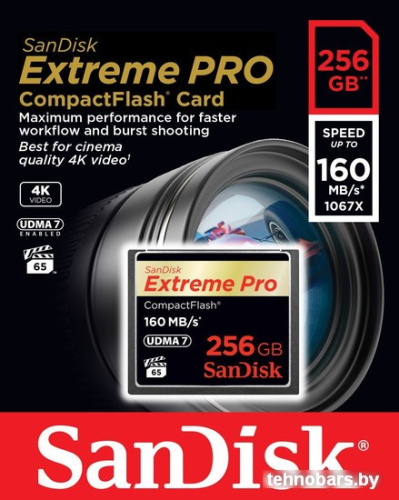 Карта памяти SanDisk Extreme Pro CompactFlash 256GB [SDCFXPS-256G-X46] фото 5
