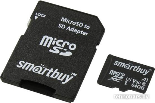 Карта памяти SmartBuy microSDXC SB64GBSDU1A-AD 64GB фото 3
