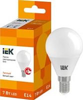 Светодиодная лампа IEK ECO G45 E14 7 Вт 3000 К