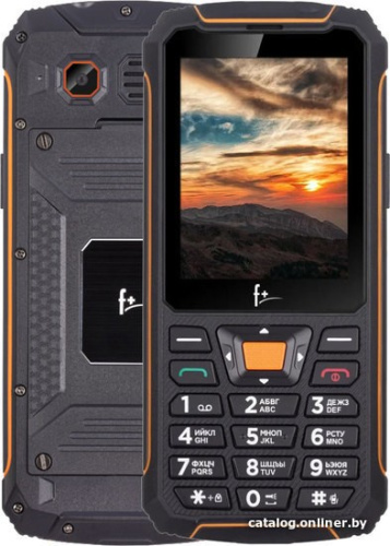 Мобильный телефон F+ R280 (черный/оранжевый) фото 3