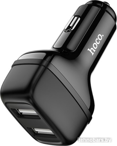 Автомобильное зарядное Hoco Z36 (черный) фото 3
