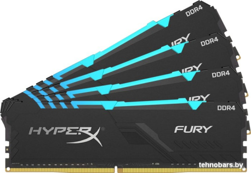 Оперативная память HyperX Fury RGB 4x8GB DDR4 PC4-21300 HX426C16FB3AK4/32 фото 3