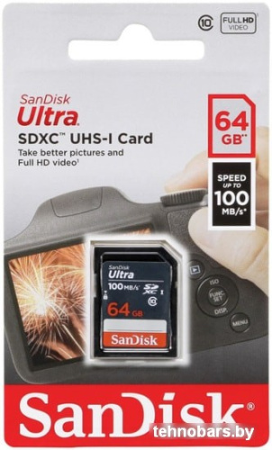 Карта памяти SanDisk Ultra SDXC SDSDUNR-064G-GN3IN 64GB фото 5