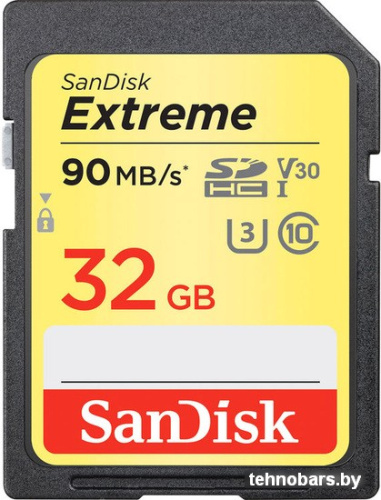 Карта памяти SanDisk Extreme V30 SDHC 32GB [SDSDXVE-032G-GNCIN] фото 3
