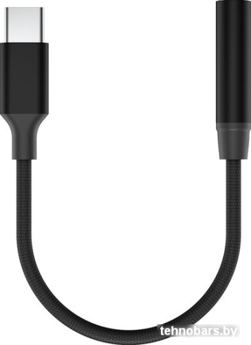 Адаптер Olmio 039799 USB Type C - 3.5 мм (0.12 м, черный) фото 3