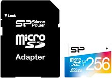 Карта памяти Silicon-Power Elite microSDXC SP256GBSTXBU1V20SP 128GB (с адаптером)