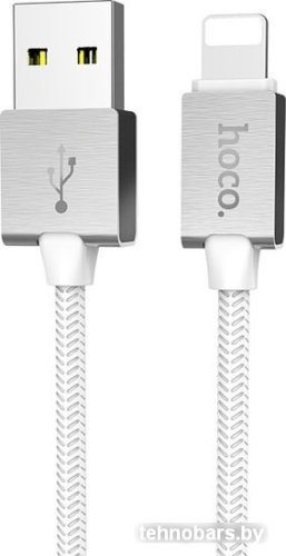 Кабель Hoco U49 Superior speed USB Type-A - Lightning (1.2 м, белый) фото 3