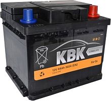 Автомобильный аккумулятор KBK 44 R низкий (44 А·ч)