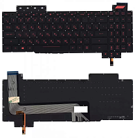 Клавиатура для ноутбука Asus FX503 GL703, черная