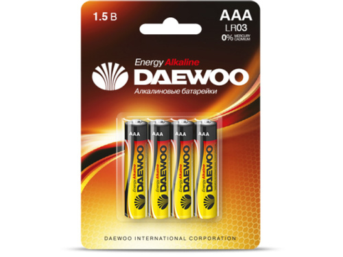 Батарейки Daewoo AAA 4 шт. [4690601030399]