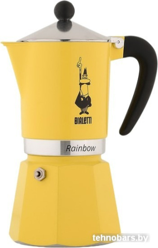 Гейзерная кофеварка Bialetti Rainbow (6 порций, желтый) фото 3
