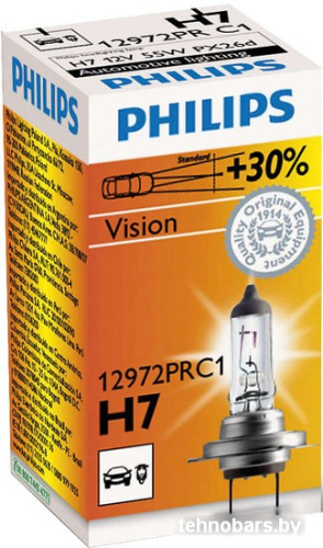 Галогенная лампа Philips H7 Vision 1шт [12972PRC1] фото 3