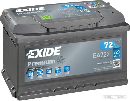Автомобильный аккумулятор Exide Premium EA722 (72 А/ч) фото 3