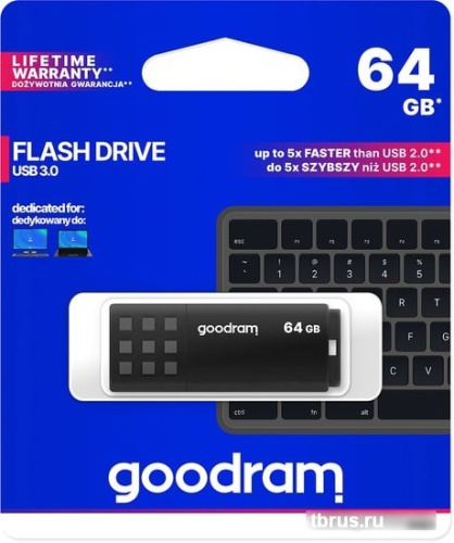 USB Flash GOODRAM UME3 64GB (черный) фото 7