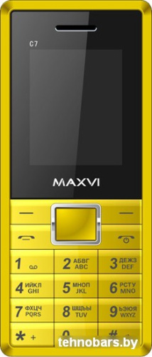 Мобильный телефон Maxvi C7 Yellow/Black фото 3