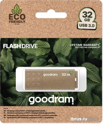 USB Flash GOODRAM UME3 Eco Friendly 32GB (коричневый) фото 7