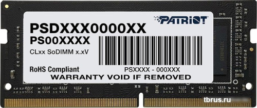 Оперативная память Patriot Signature Line 8GB DDR4 SODIMM PC4-25600 PSD48G320081S фото 3