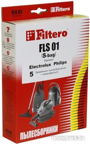 Комплект одноразовых мешков Filtero FLS 01 (S-bag) Standard (5 шт) фото 3