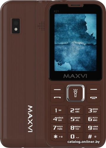 Мобильный телефон Maxvi K21 (коричневый) фото 3