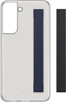 Чехол для телефона Samsung Slim Strap Cover S21 FE (темно-серый)