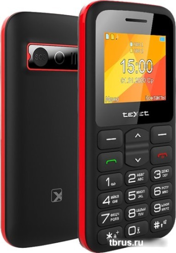 Мобильный телефон TeXet TM-B323 (черный/красный) фото 4