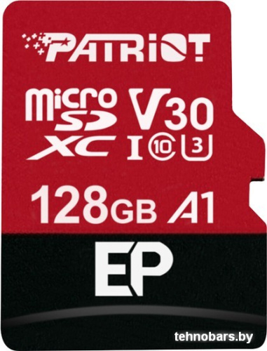 Карта памяти Patriot microSDXC EP Series PEF128GEP31MCX 128GB (с адаптером) фото 3