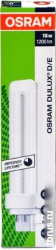 Люминесцентная лампа Osram Dulux D G24q-2 18 Вт 4000 К фото 5