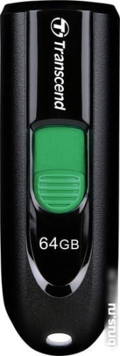 USB Flash Transcend JetFlash 790C 64GB (черный/зеленый) фото 3