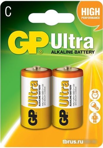 Батарейки GP Ultra Alkaline C 2 шт. [GP14AU] фото 3
