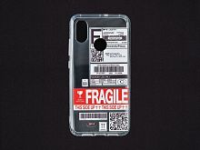 Чехол (накладка) силиконовый для Xiaomi Mi 8 Fragile